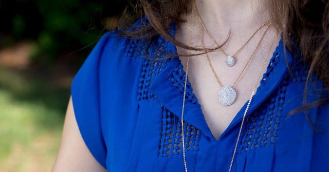 Phillips House Pave Diamond Pendants