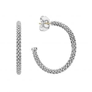 Lagos Signature Caviar Hoop Earrings Earrings Bailey's Fine Jewelry