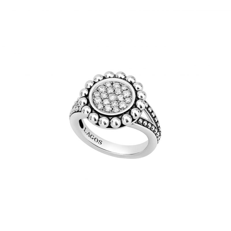 Lagos Caviar Spark Diamond Ring