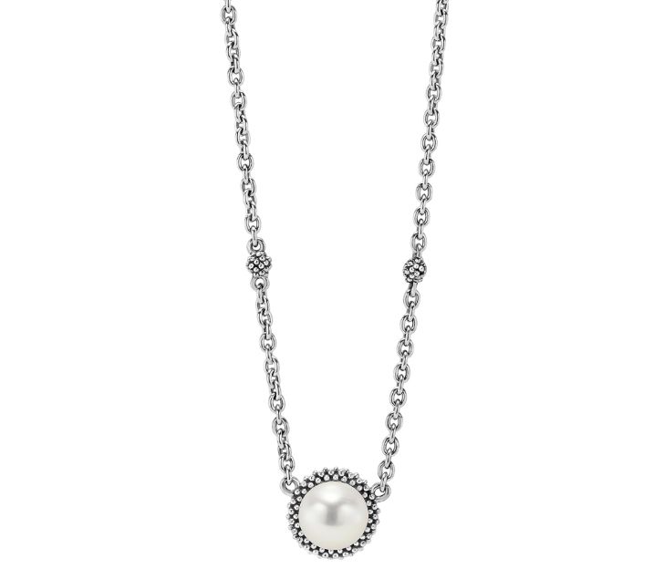 Lagos Luna Pearl Pendant Necklace 
