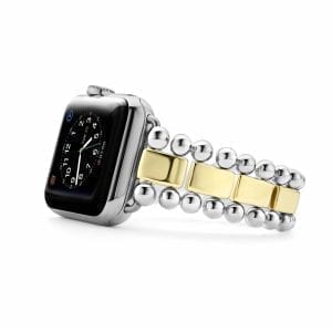 Lagos Smart Caviar Sterling Silver 18k Gold Apple Watch Bracelet Bracelets Bailey's Fine Jewelry
