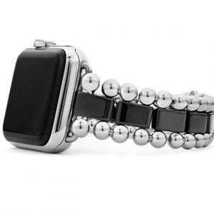Lagos Smart Caviar Black Ceramic Watch Bracelet, 38-44mm Bracelets Bailey's Fine Jewelry