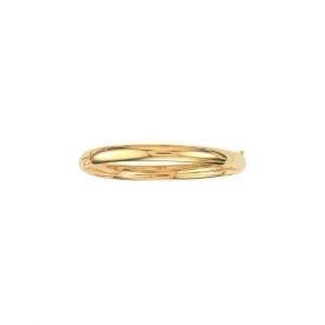 Domed Polished Bangle in 14kt Yellow Gold Bracelets Bailey's Fine Jewelry