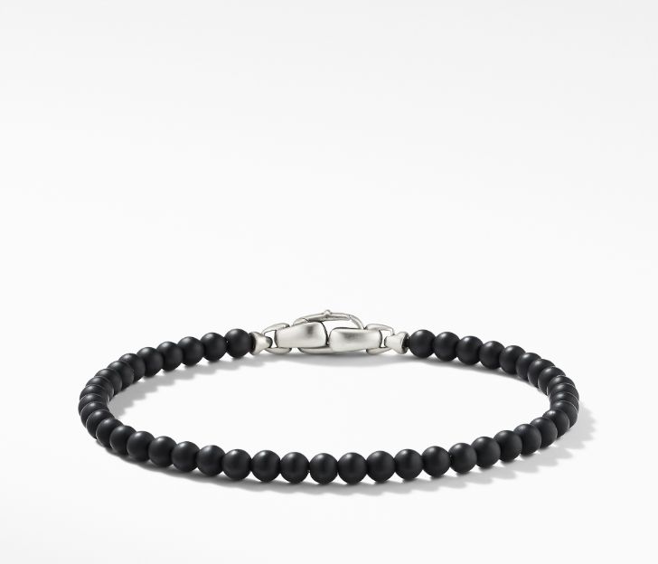 David Yurman Spiritual Beads Bracelet with Black Onyx, Size M