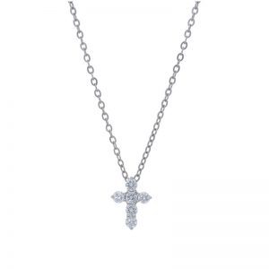 Bailey’s Icon Collection 16″ Diamond Cross Pendant Necklace Necklaces & Pendants Bailey's Fine Jewelry