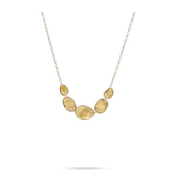Marco Bicego Lunaria Graduated Necklace in 18k Yellow Gold