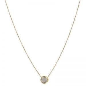Marco Bicego Delicati Diamond Pave Bead Pendant Necklace