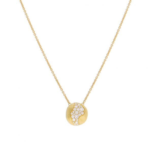 Marco Bicego Africa Collection 18kt Yellow Gold and Diamond Pendant Necklace