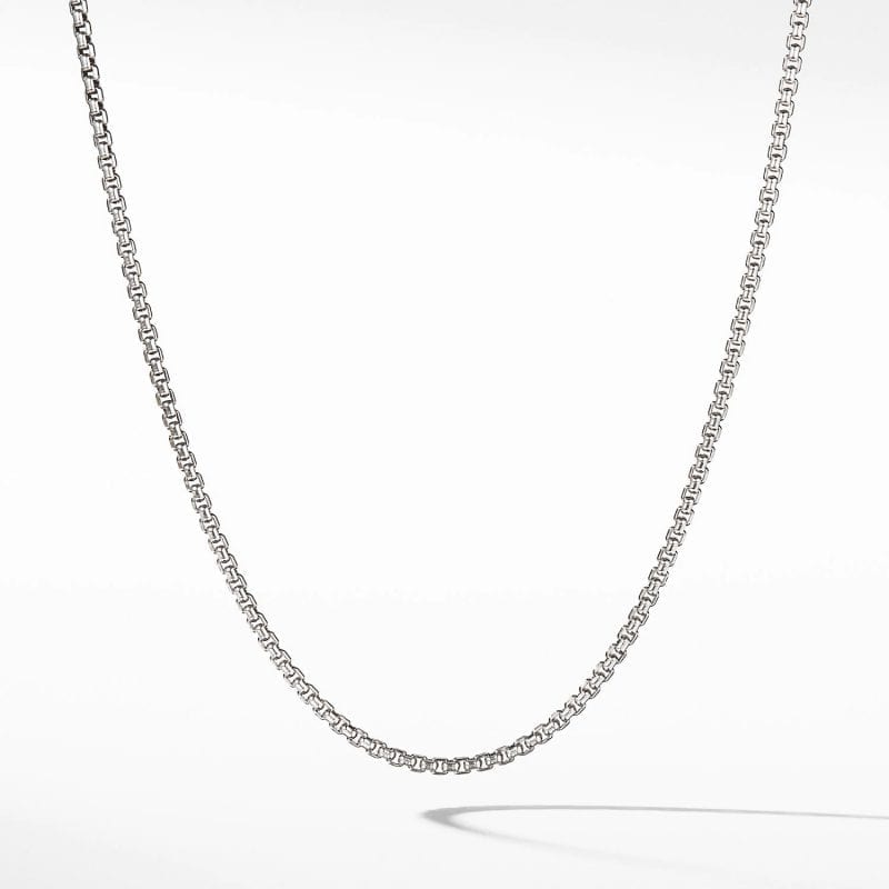 David Yurman Small Box Chain Necklace with Gold, 20in