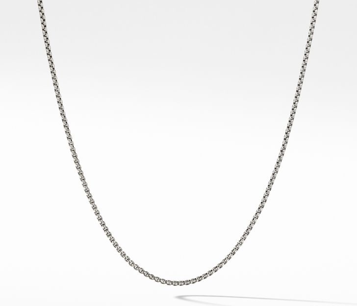 David Yurman Box Chain Necklace with Gold, 18 IN