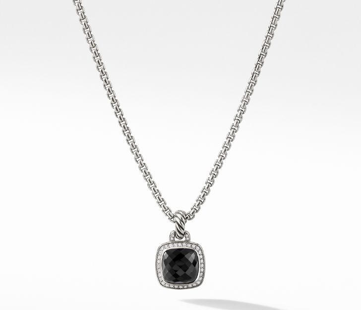 David Yurman Pendant with Black Onyx and Diamonds