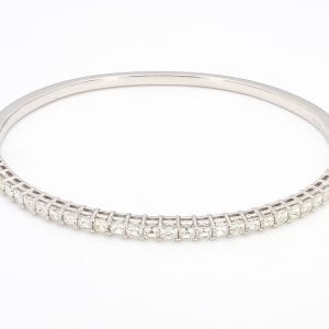 Asscher Cut Diamond Bangle Bracelet Bracelets Bailey's Fine Jewelry
