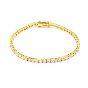 Diamond Tennis Bracelet in 14k Yellow Gold