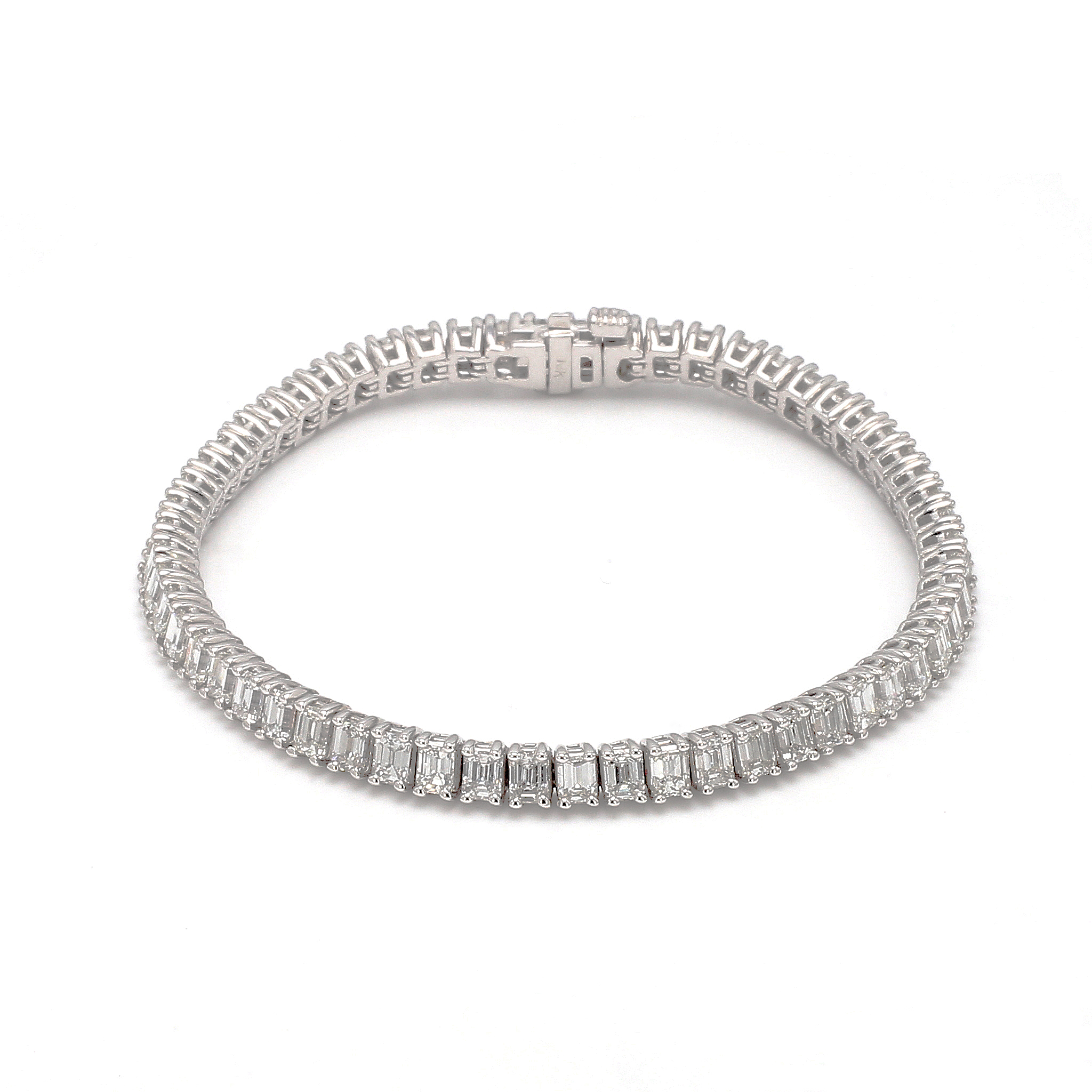 Cartier Platinum Diamond Tennis Bracelet | cali-jewelers