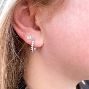 Diamond Pave Stud Earrings
