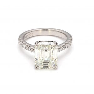 Forevermark Emerald Cut Diamond Ring in Platinum