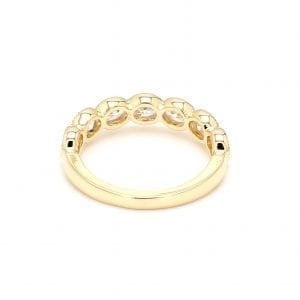 Bezel Set Diamond Ring in 14k Yellow Gold