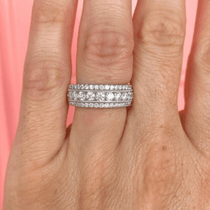 diamond ring on hand