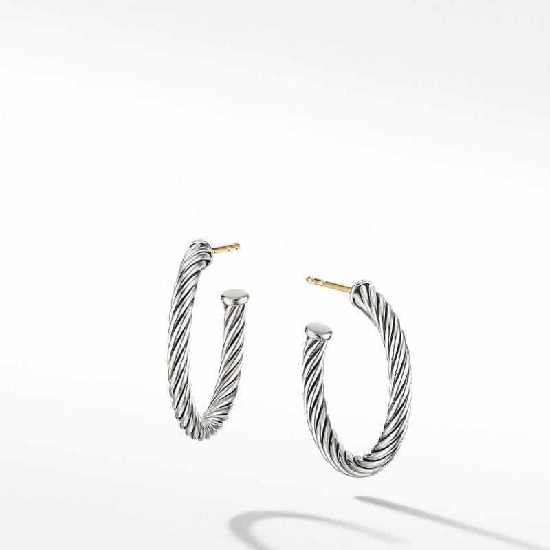 David Yurman Small Cable Hoop Earrings