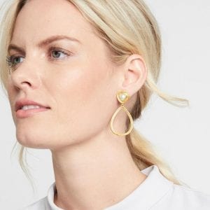 Julie Vos 24kt Yellow Gold Plate Barcelona Statement Earrings
