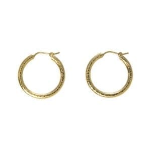 Elizabeth Locke 19kt Yellow Gold Giant Hammered Hoop Earrings Earrings Bailey's Fine Jewelry
