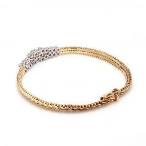 Bailey's Estate Diamond Chain Bracelet in 14k Yellow Gold