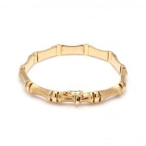Bailey's Estate Bamboo Textured Bracelet in 14k Yellow Gold