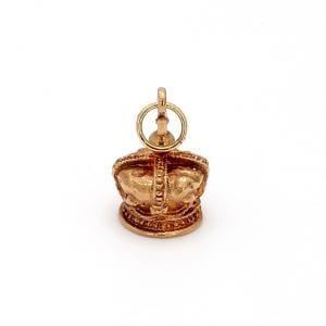 Bailey's Estate Crown Charm in 14k Yellow Gold
