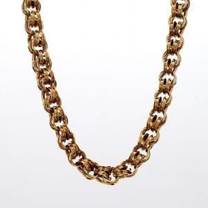 Bailey's Estate Victorian Link Necklace in 14k Yellow Gold