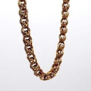 Bailey's Estate Victorian Link Necklace in 14k Yellow Gold