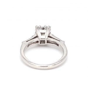 Bailey's Estate Solitaire Ring with 1.44CT Old European Diamond set in Platinum