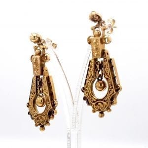 Bailey's Estate Doorknocker Earrings in 14k Yellow Gold