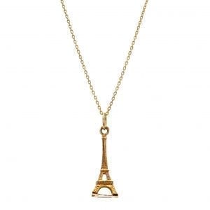 Bailey's Estate Eiffel Tower Pendant in 18k Yellow Gold