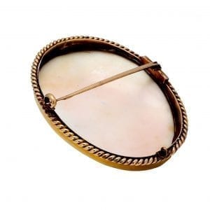 Bailey's Estate Cameo Pin in 14kt Yellow Gold