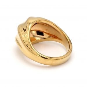 Bailey’s Estate Wavy Dome Ring in 18k Yellow Gold – Bailey's Fine Jewelry