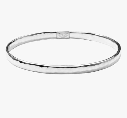 Ippolita Classico Sterling Silver Flat Hammered Bangle