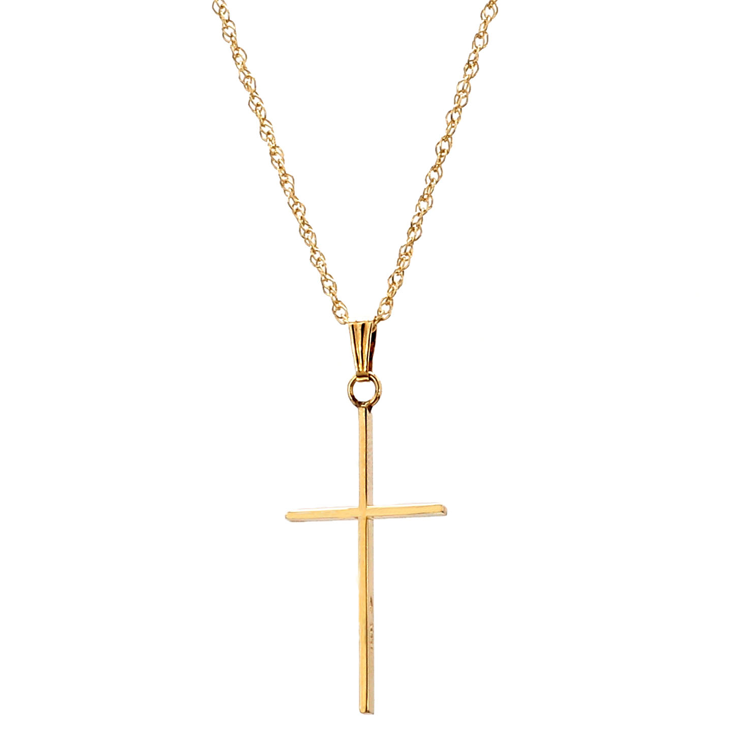 Regal Cross - Gold Pendant Necklace