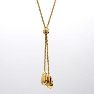 Lariat Necklace in 14k Yellow Gold