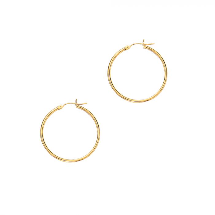 Hoop Earrings in 14kt Yellow Gold, 30mm