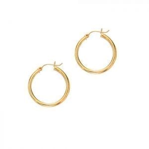 Hoop Earrings in 14kt Yellow Gold Earrings Bailey's Fine Jewelry