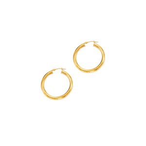 Hoop Earrings in 14kt Yellow Gold