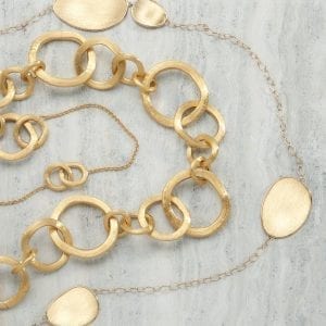 Marco Bicego Lunaria Large Chain Necklace in 18kt Yellow Gold, 39.25"