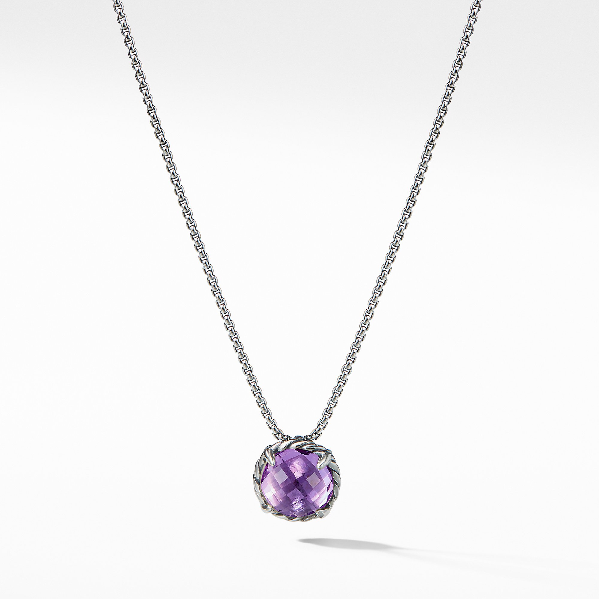David Yurman Amethyst Crossover Infinity Pendant Necklace - Sterling Silver Pendant  Necklace, Necklaces - DVY135907 | The RealReal