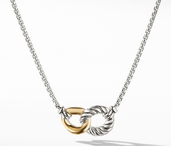 David Yurman Necklace with 18K Gold, 17 IN