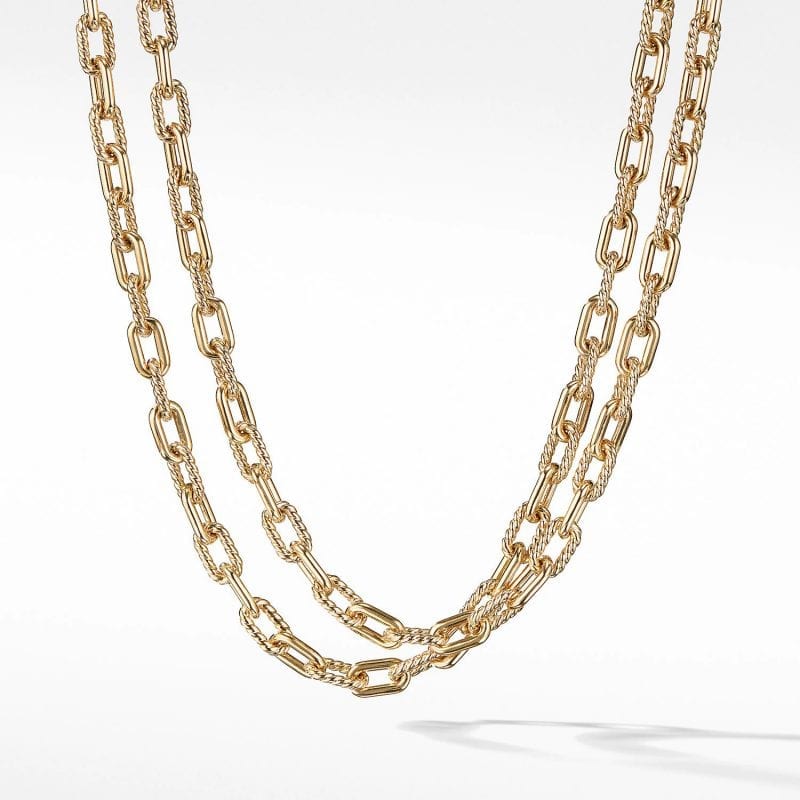David Yurman Madison Bold Necklace in 18K Gold, 6mm, 18 IN