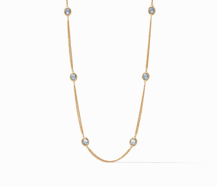 Julie Vos 24kt Yellow Gold Plate Calypso Station Necklace