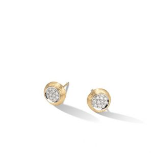Marco Bicego Delicati Pave Small Stud Earrings Earrings Bailey's Fine Jewelry