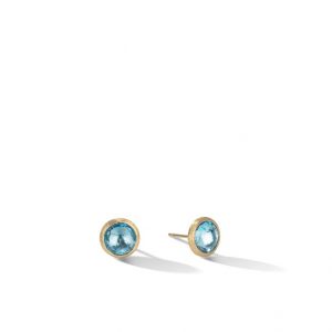 Marco Bicego Jaipur Blue Topaz Stud Earrings Earrings Bailey's Fine Jewelry
