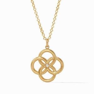 Julie Vos 24kt Yellow Gold Plate Chloe Pendant Necklace