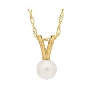 Bailey’s Children’s Collection June Birthstone Pearl Pendant Necklace Necklaces & Pendants Bailey's Fine Jewelry